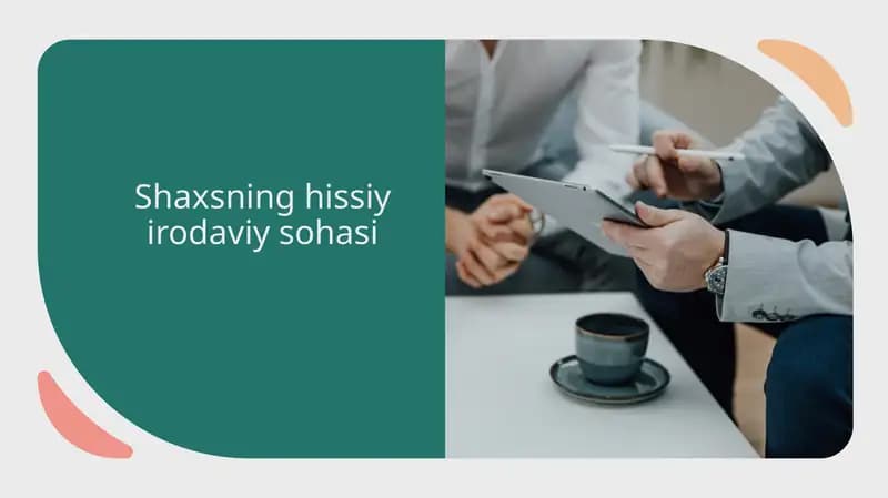 Shaxsninghissiyirodaviysohasi