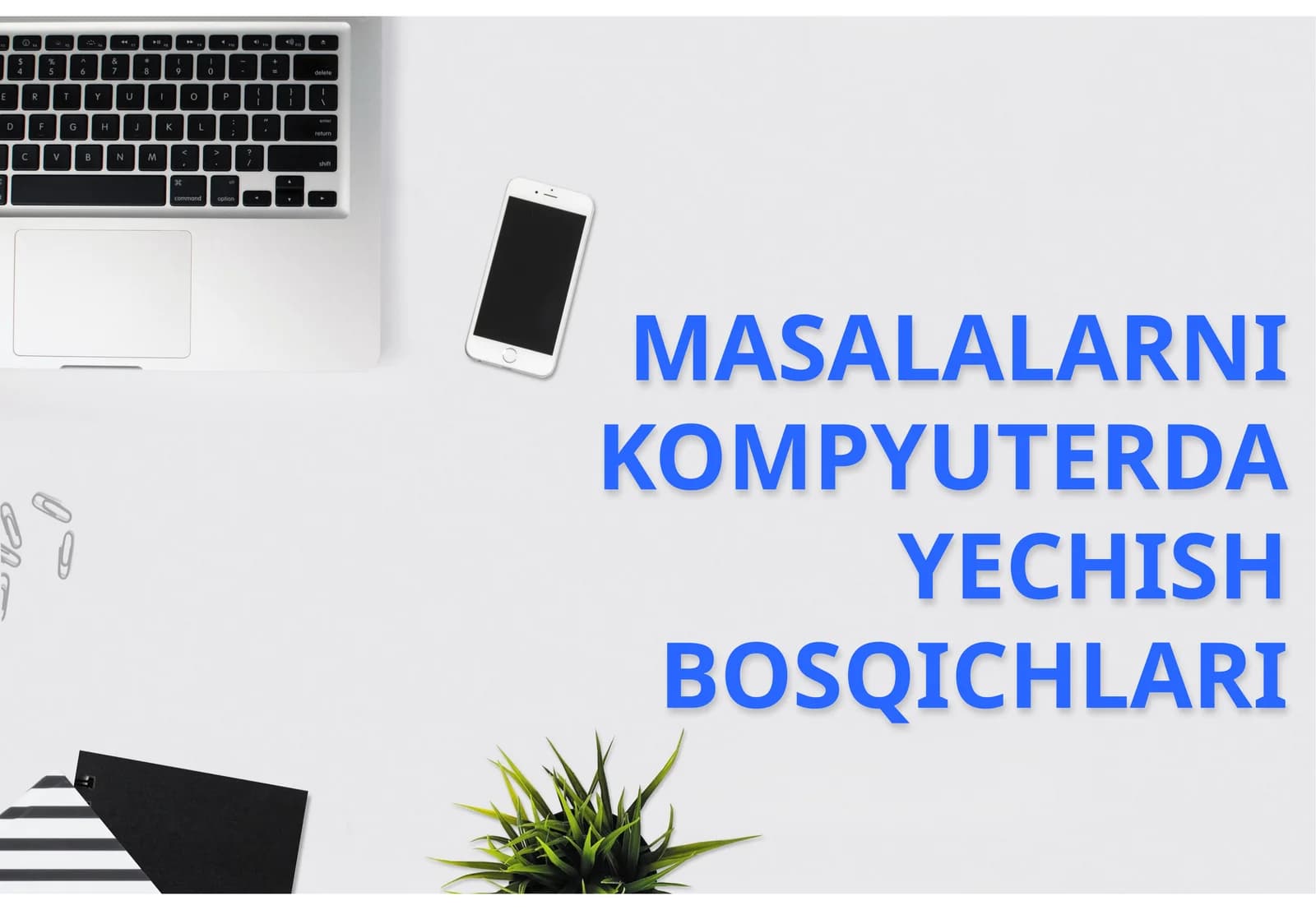MASALALARNI KOMPYUTERDA YECHISH BOSQICHLARI