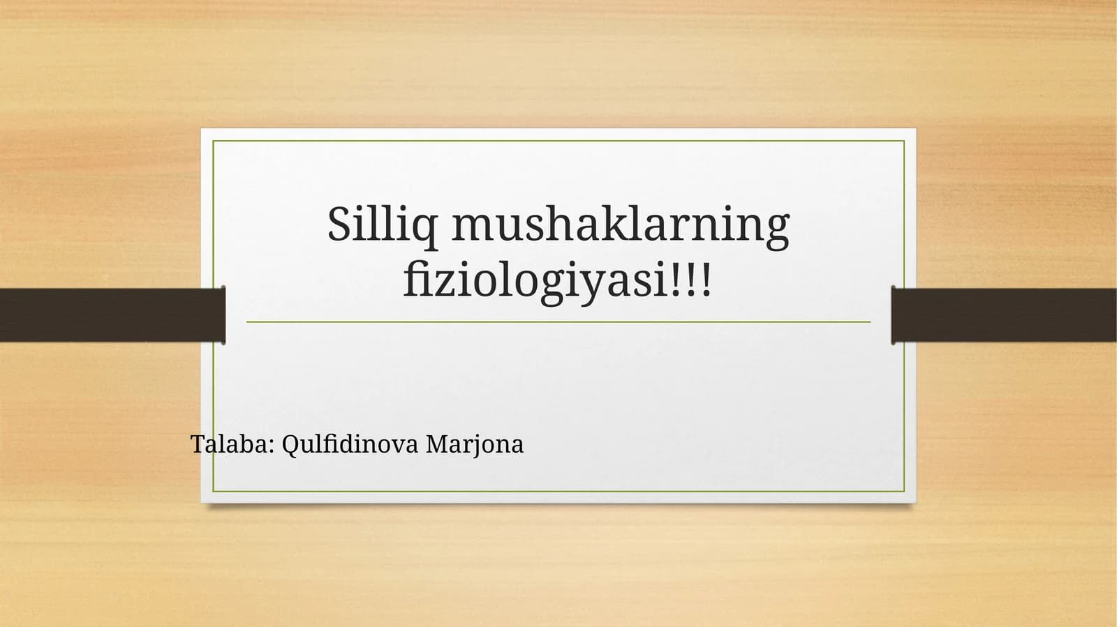 Silliqmushaklarning fiziologiyasi
