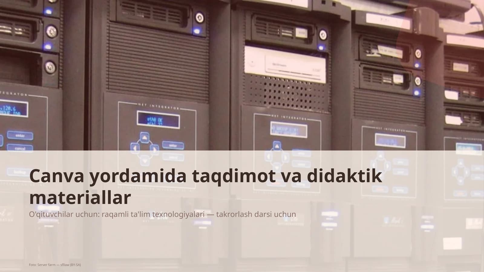 O'qituvchilar uchun: raqamli ta'lim texnologiyalari — takrorlash darsi uchun