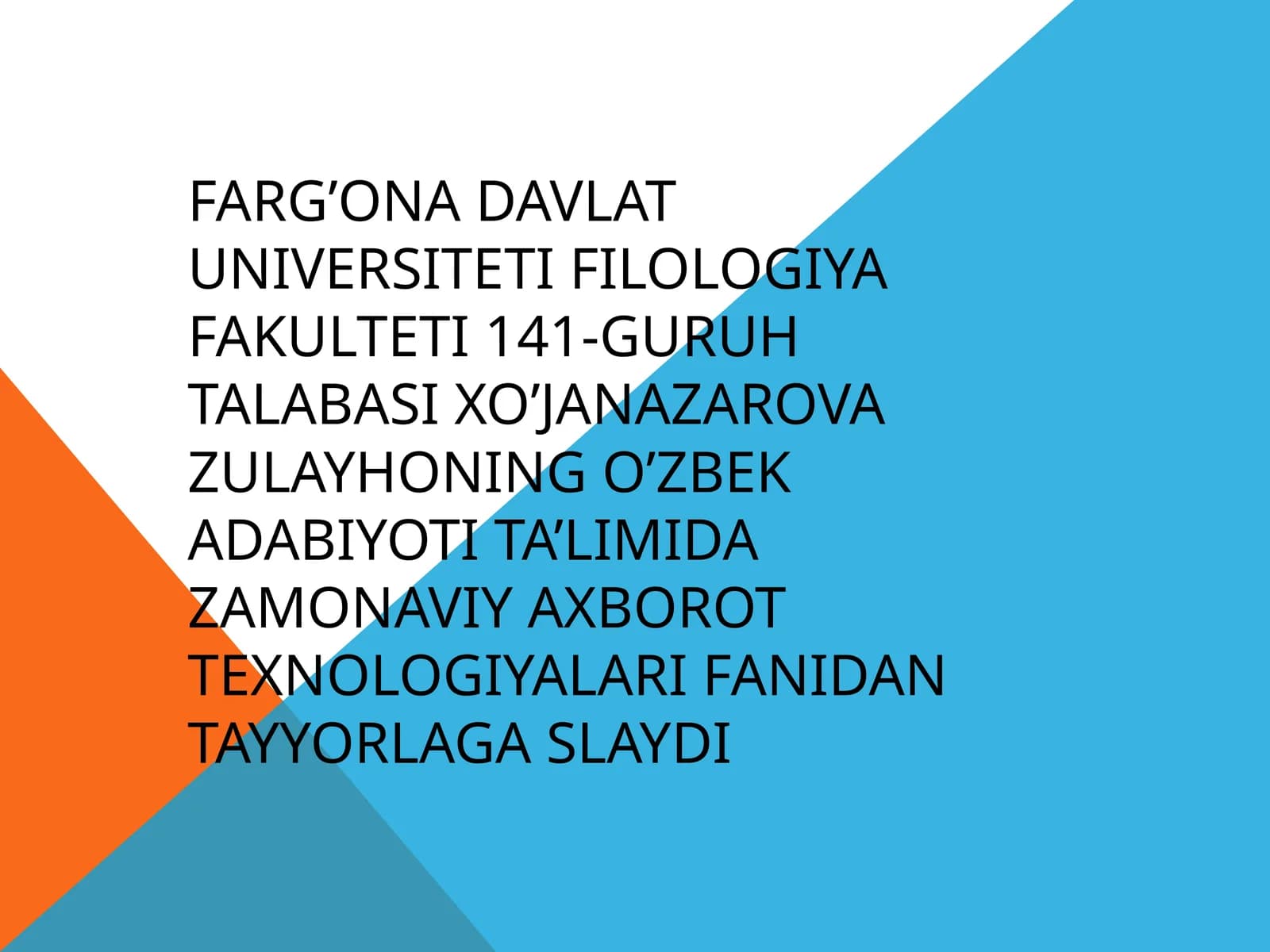 FOLKLORSHUNOSLIKKA OID VIDEO MATERIALLAR, SSENARIYLAR YARATISH