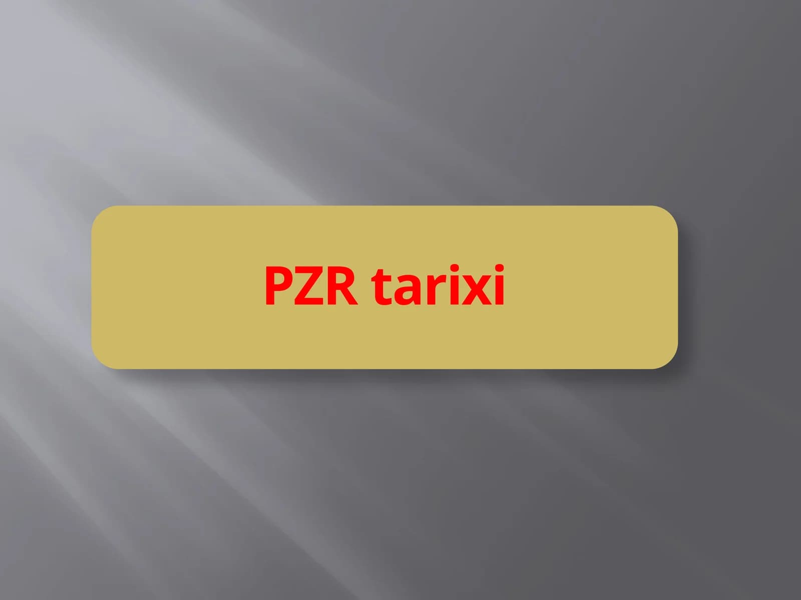 Polimeraza zanjir reaksiyasi (PZR) usuli