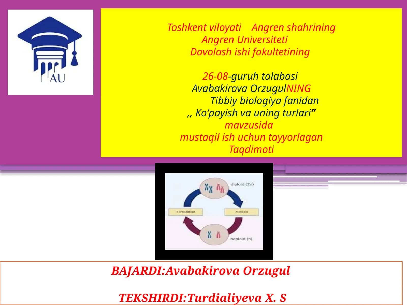 Ko‘payish va uning turlari