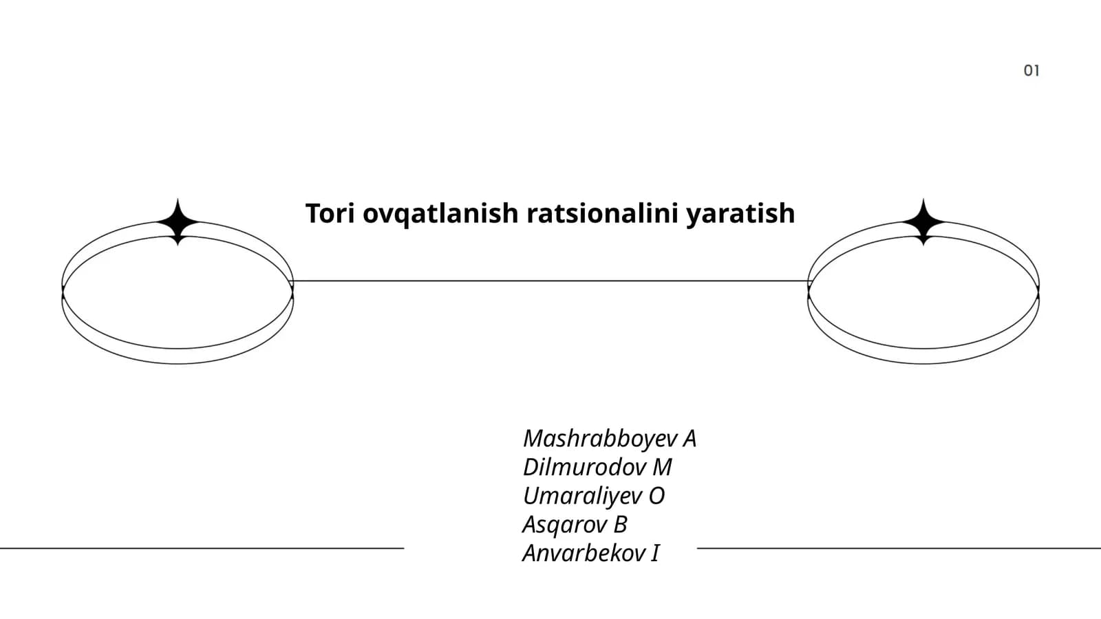 Tori ovqatlanish ratsionalini yaratish