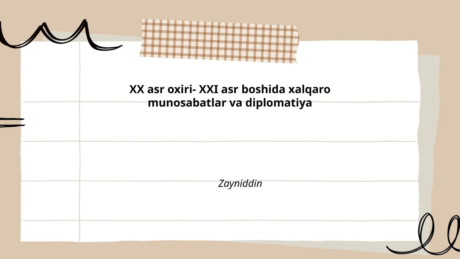Tinchlik bitimlari va ularning natijalari