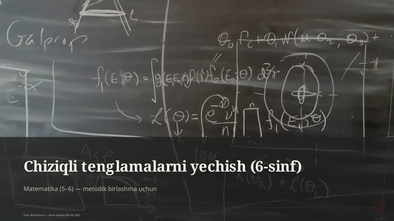 Chiziqli tenglamalarni yechish (6-sinf)