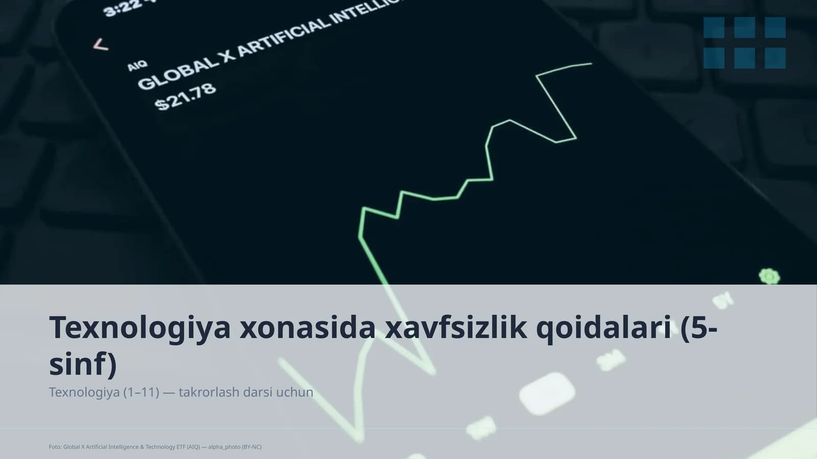 Texnologiya xonasida xavfsizlik qoidalari (5-sinf)