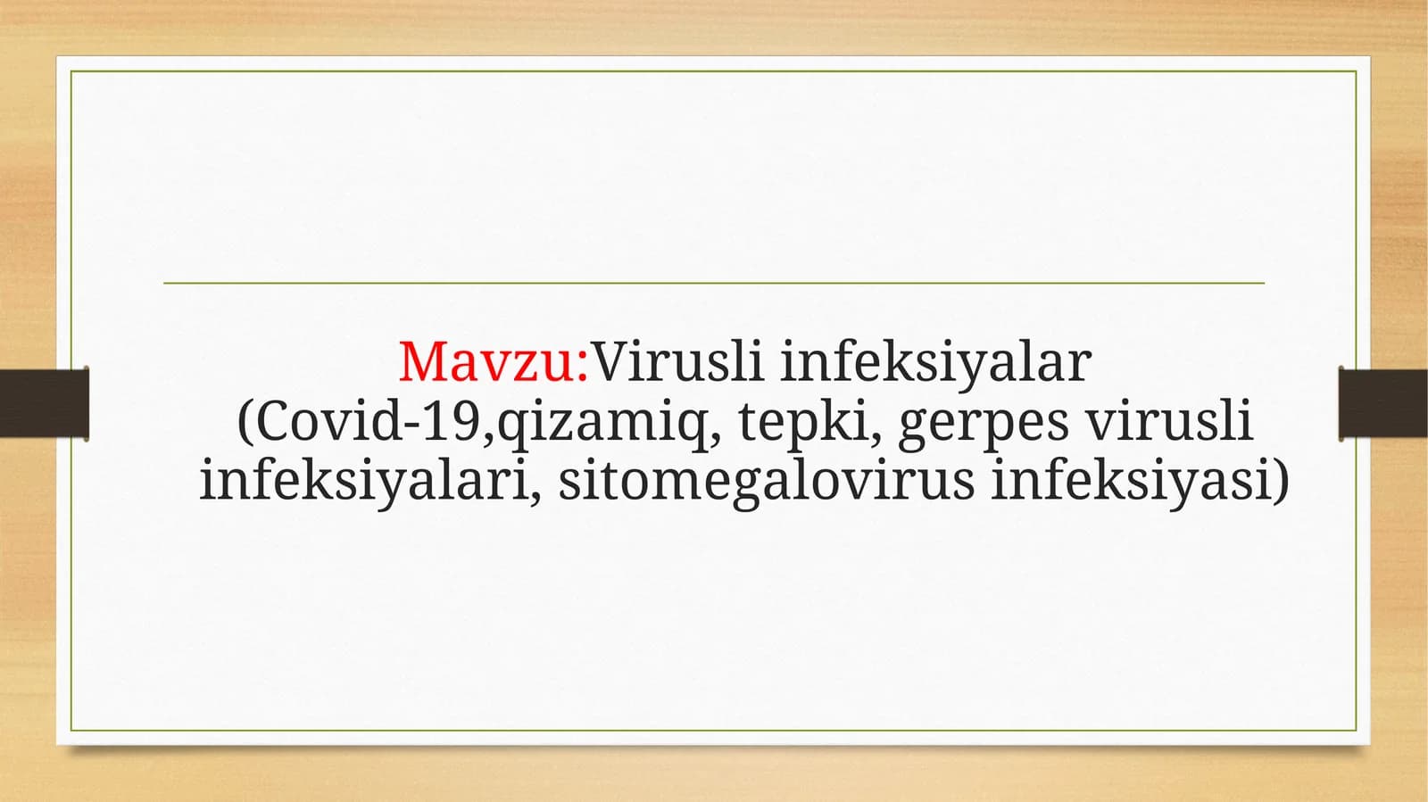 Virusliinfeksiyalar