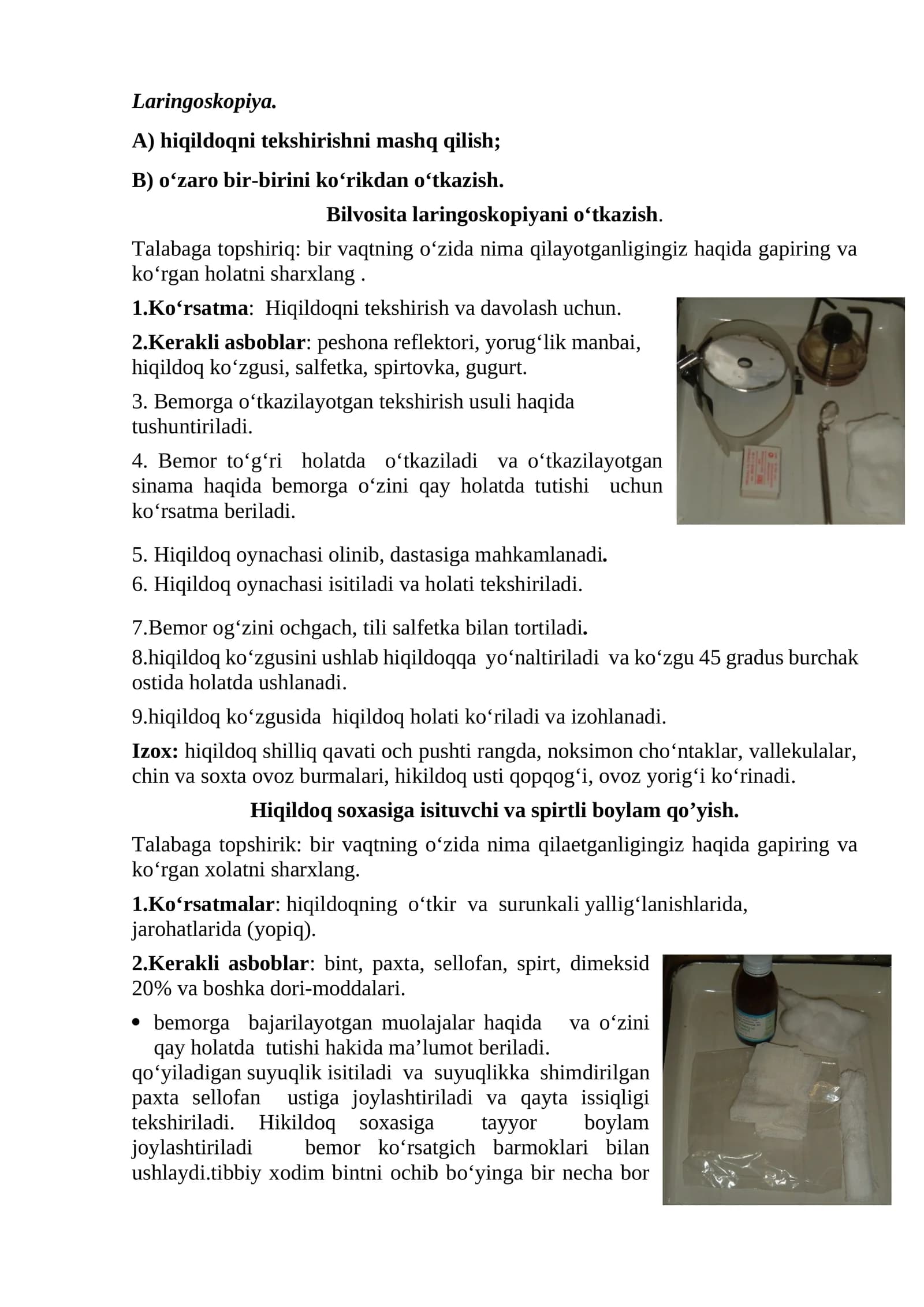 Laringoskopiya