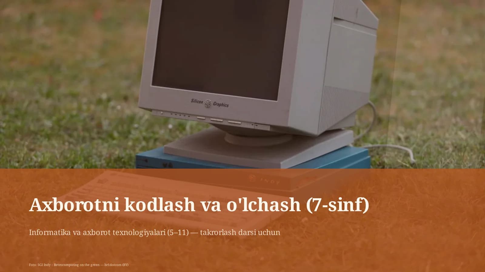 Axborotni kodlash va o'lchash (7-sinf)
