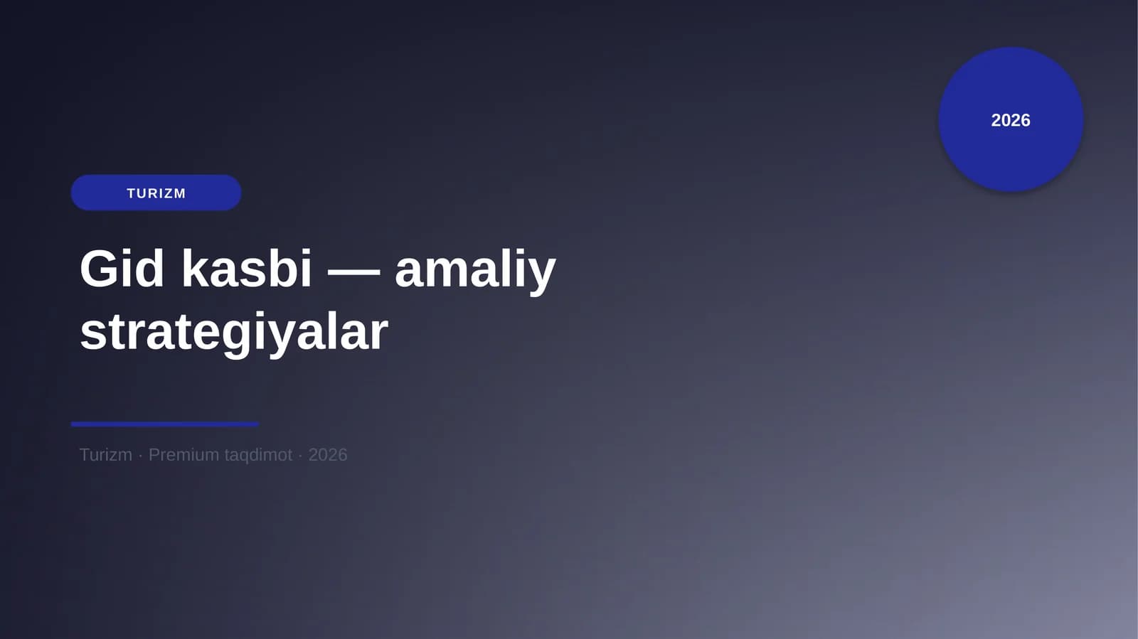 Gid kasbi — amaliy strategiyalar