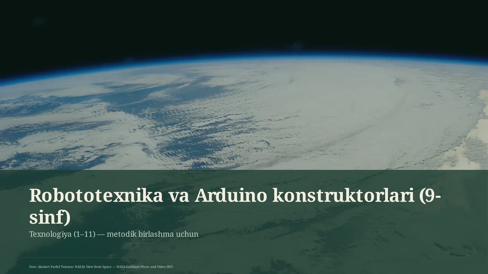 Robototexnika va Arduino konstruktorlari (9-sinf)