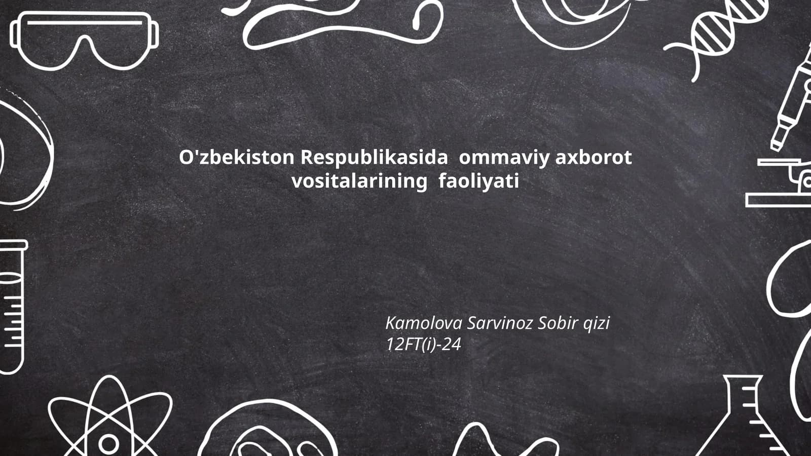 O'zbekiston Respublikasida ommaviy axborot vositalarining faoliyati