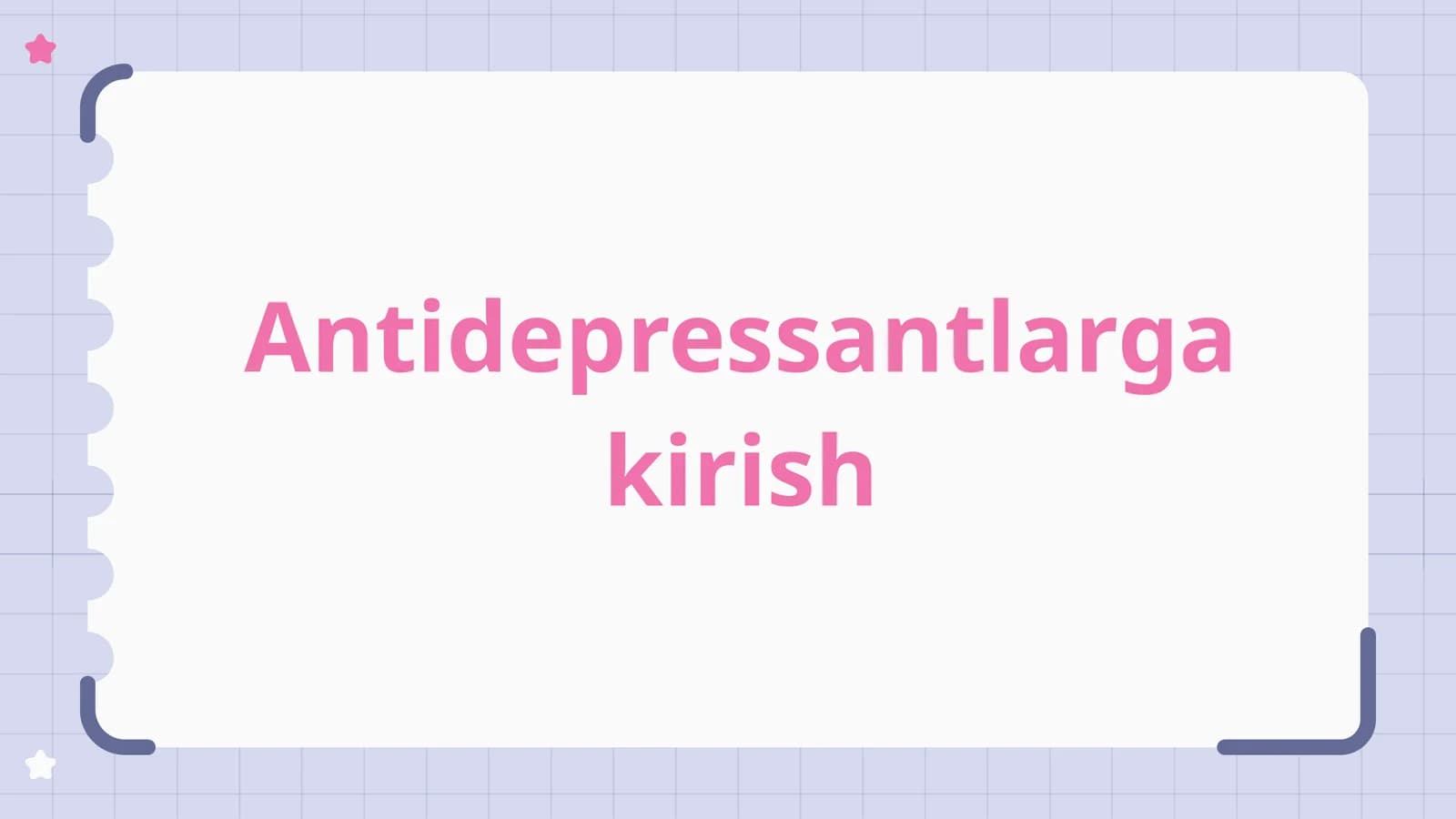 Antidepressantlarning turlari