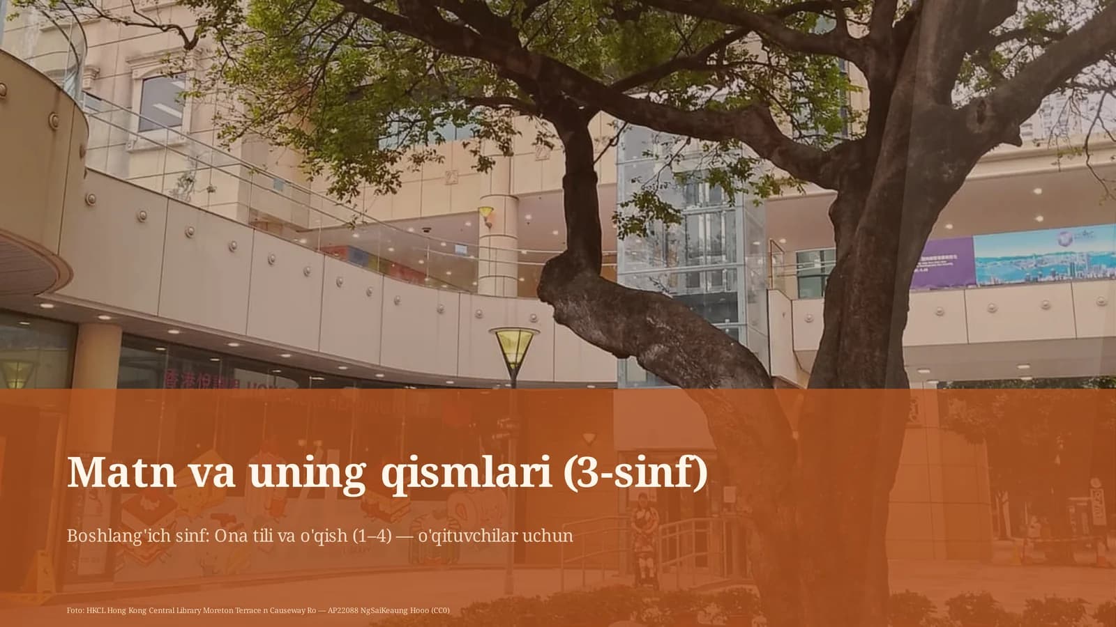 Matn va uning qismlari (3-sinf)