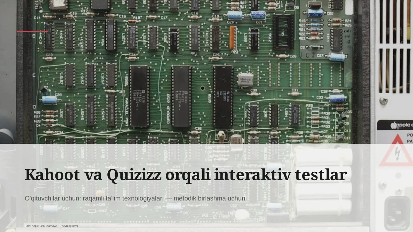 O'qituvchilar uchun: raqamli ta'lim texnologiyalari — metodik birlashma uchun