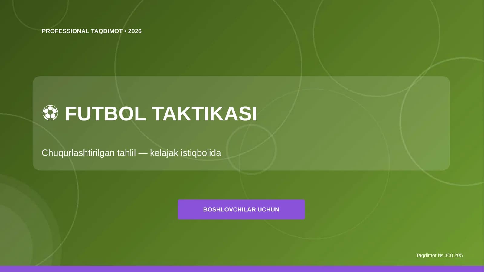 FUTBOL TAKTIKASI