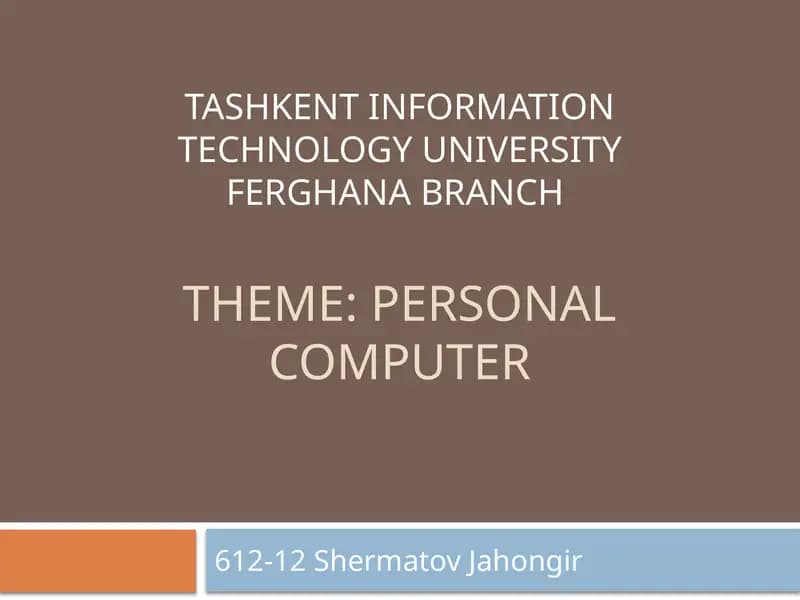 Personal Computer