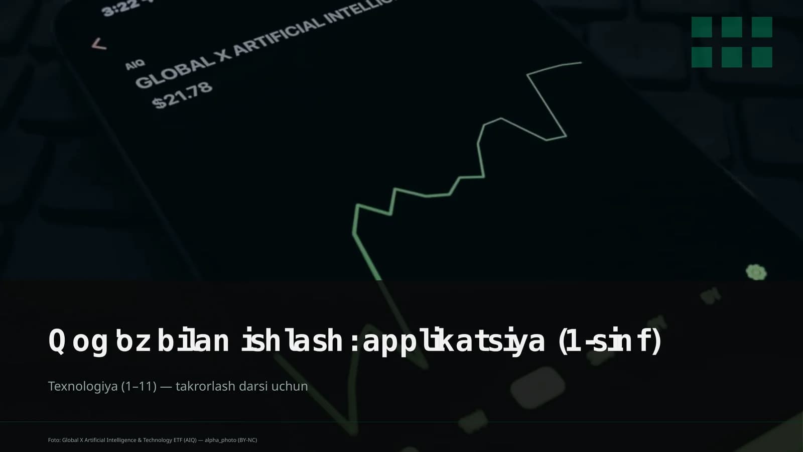 Qog'oz bilan ishlash: applikatsiya (1-sinf)