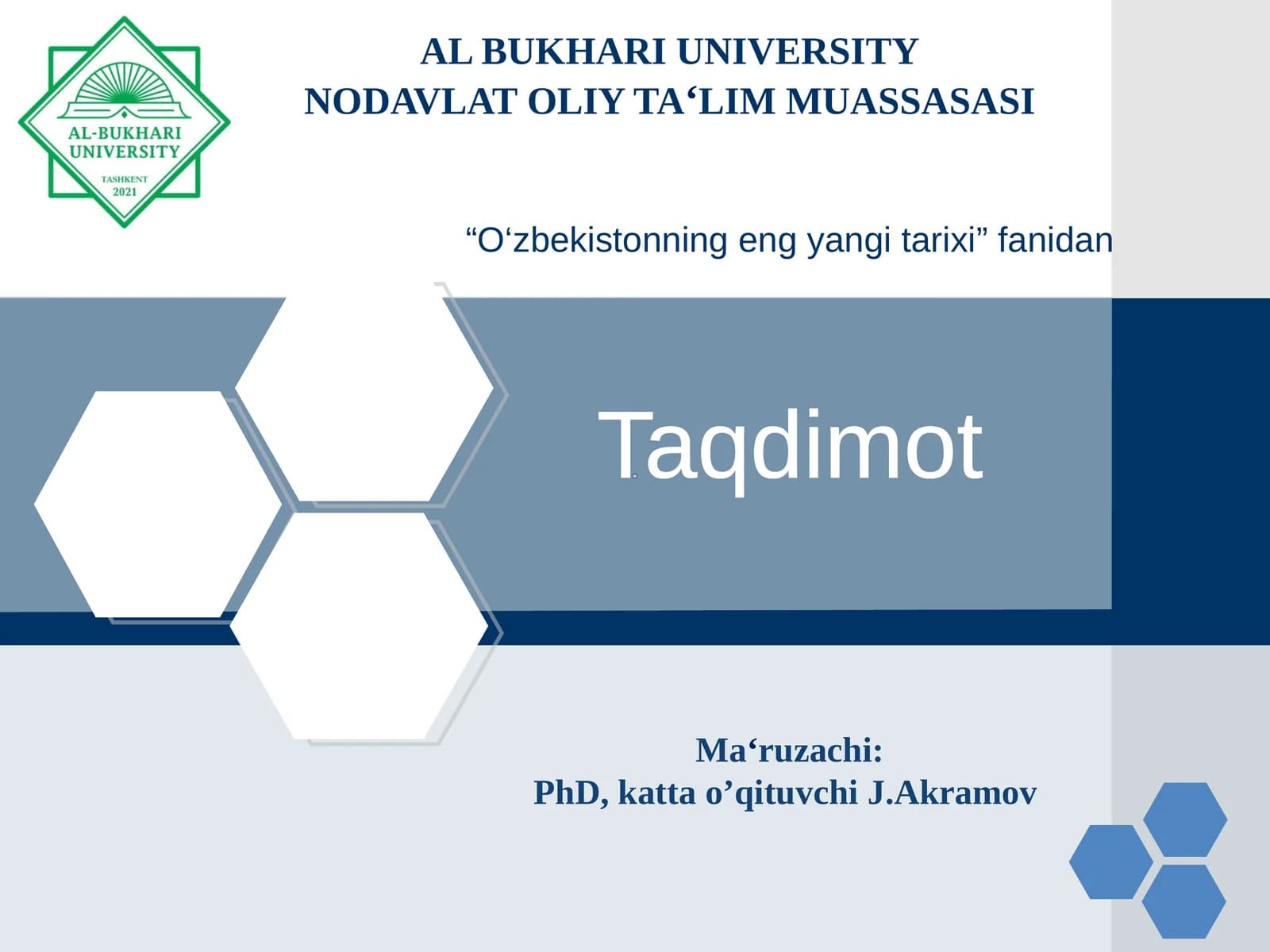 MAHUDIY JAMIATIGA O‘TISH O‘ZBEKISTON TARIXI