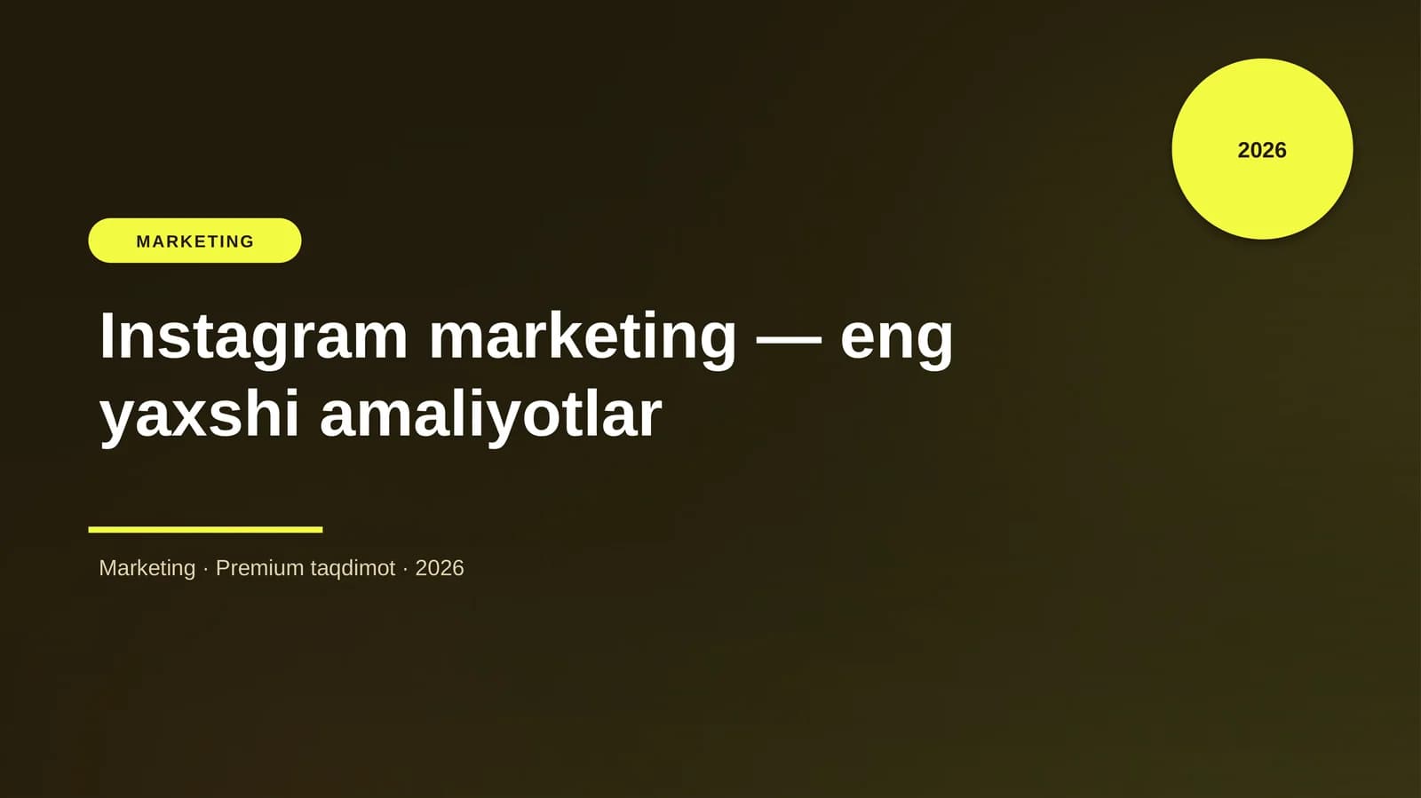 Instagram marketing - eng yaxshi amaliyotlar