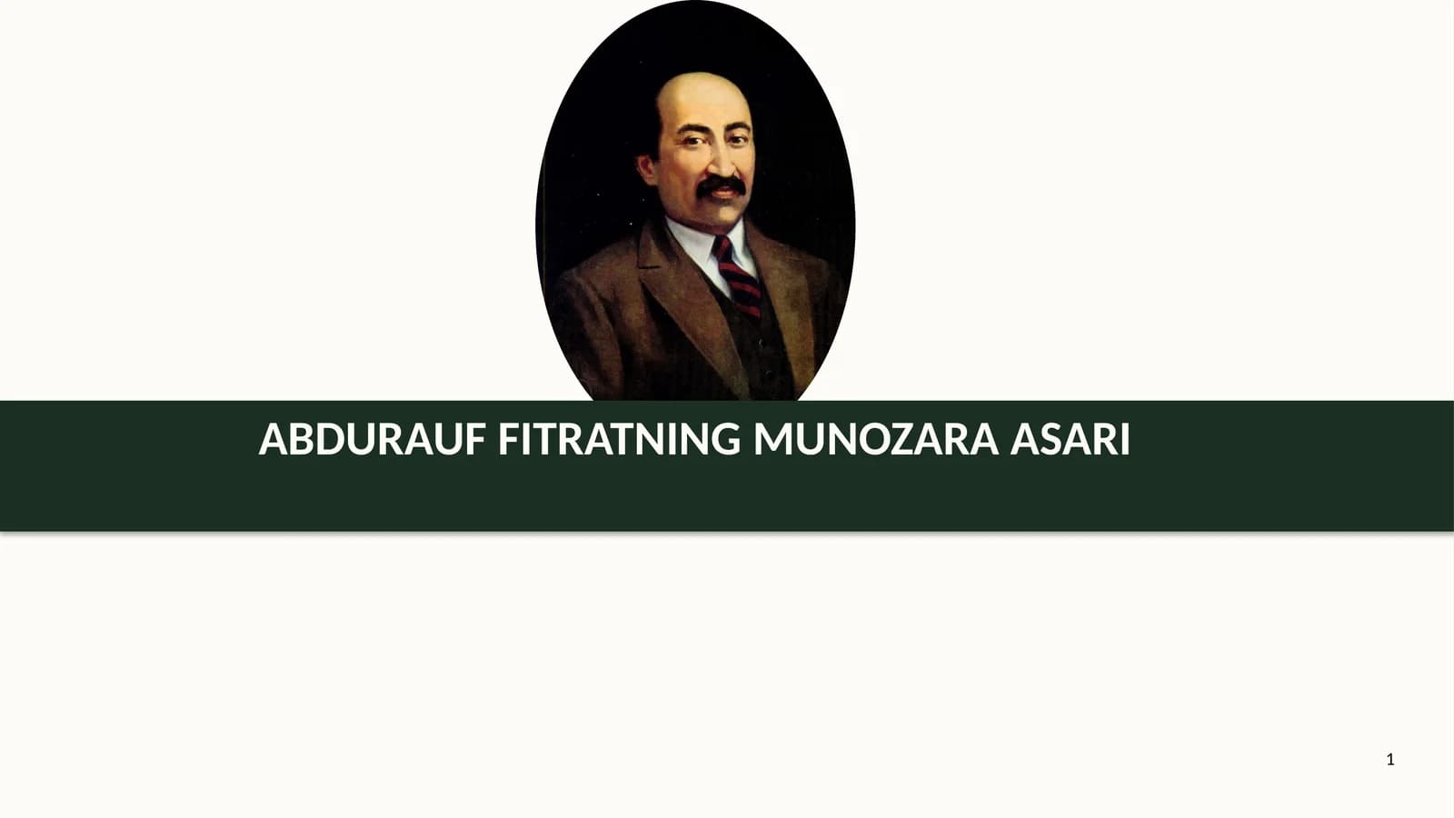 Abdurauf fitratning munozara asari
