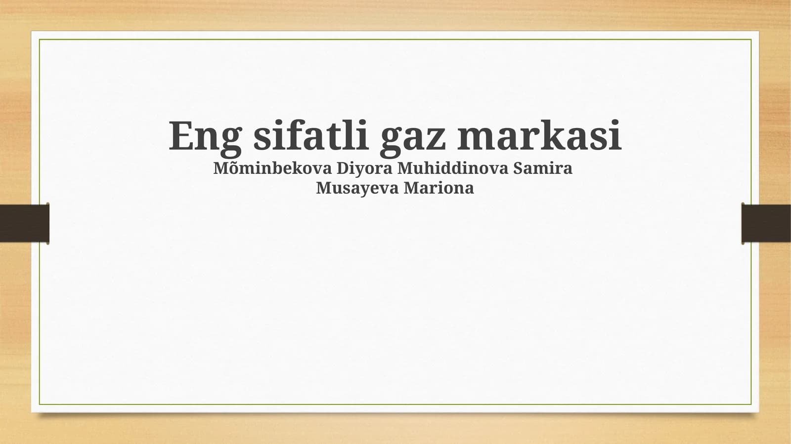 Eng sifatli gaz markasi