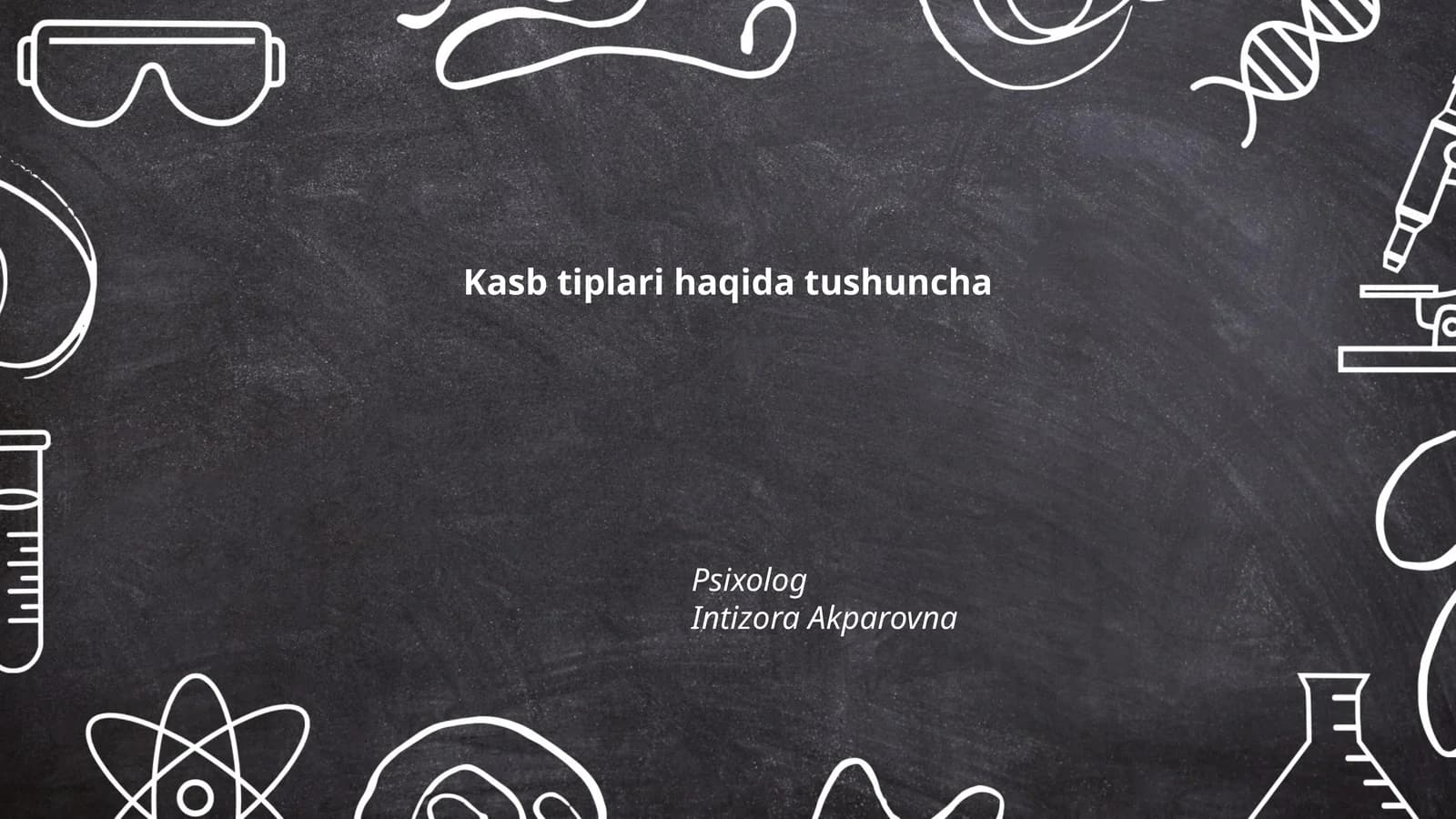 Kasb tiplari haqida tushuncha
