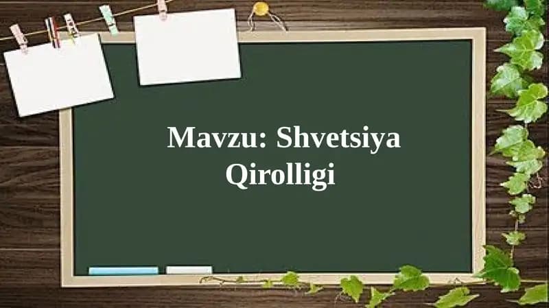 Shvetsiya Qirolligi