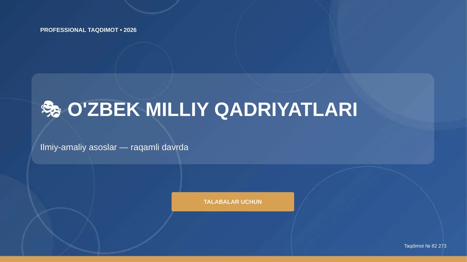 O'zbek milliy qadriyatlari: ilmiy-amaliy asoslar (raqamli davrda)