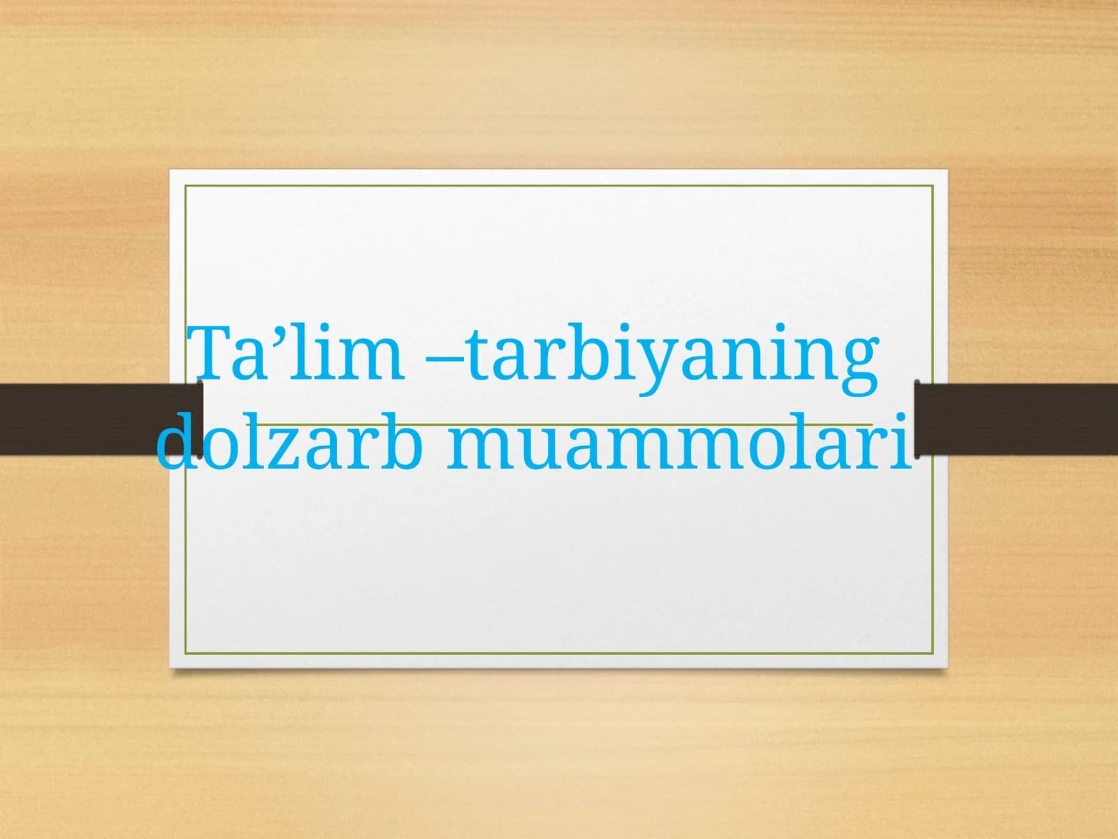 SINF RAHBARINING OILA VA JAMOATCHILIK BILAN OLIB BORADIGAN ISHLARI