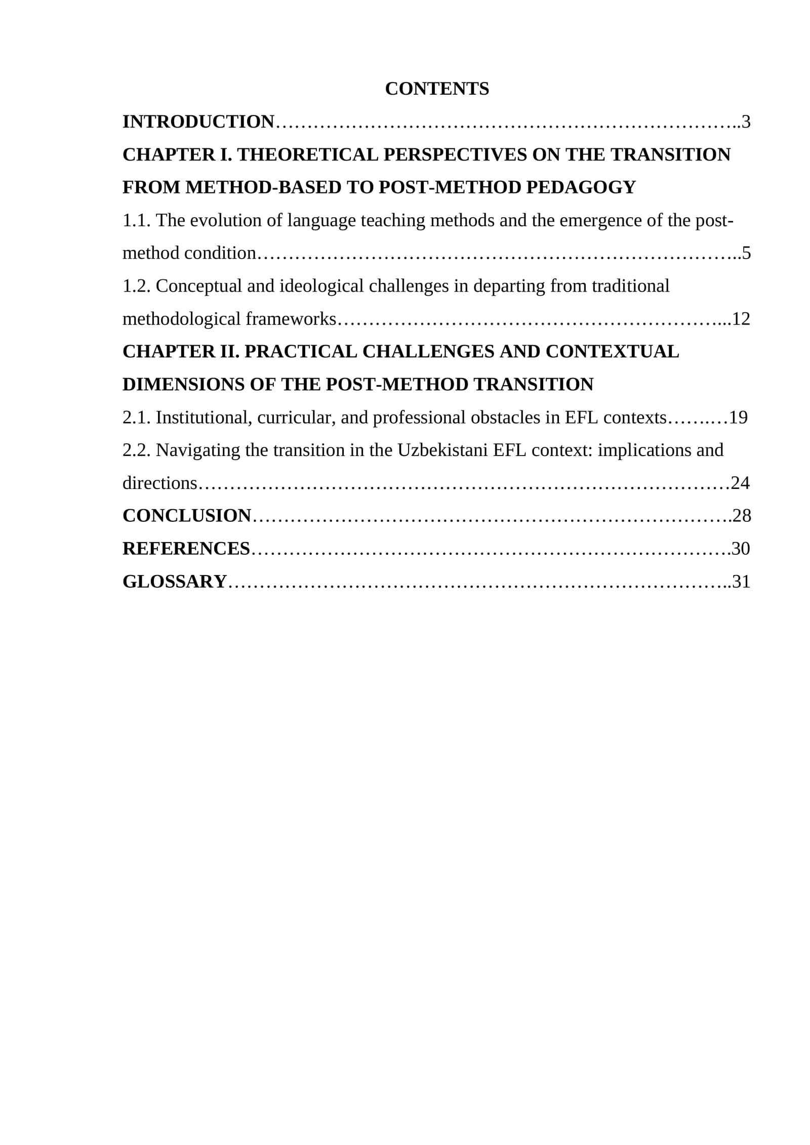 Challenges in transitioning from traditional methods to the post-method condition