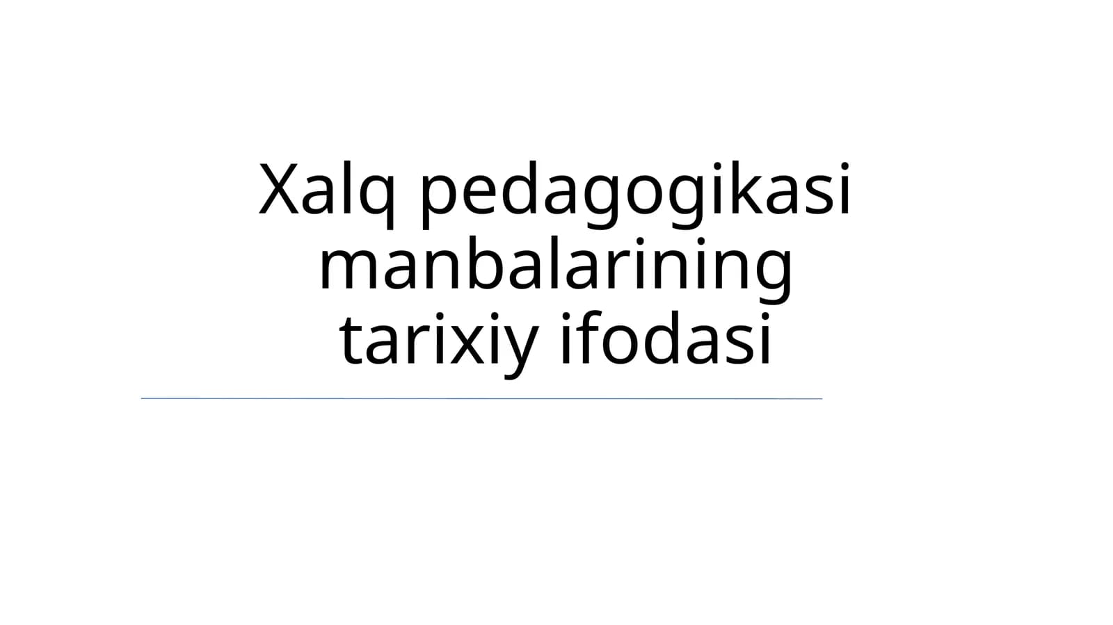 Materiallar Madaniyati Pedagogik Vositalar Sifatida