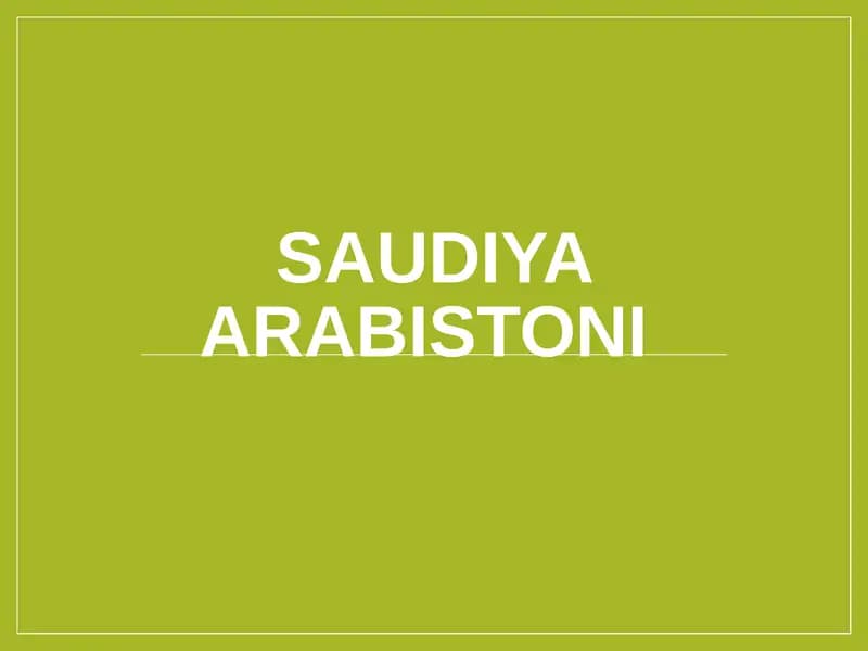 Saudiya Arabistoni