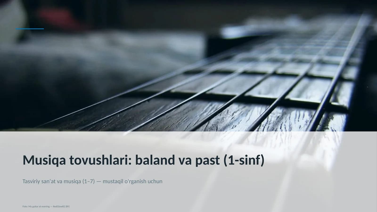 Musiqa tovushlari: baland va past (1-sinf)