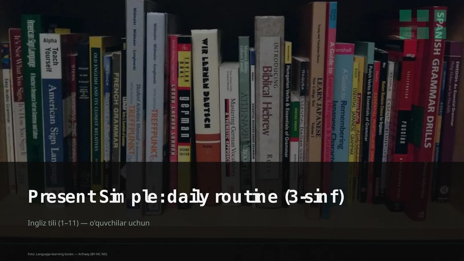 Present Simple: daily routine (3-sinf)