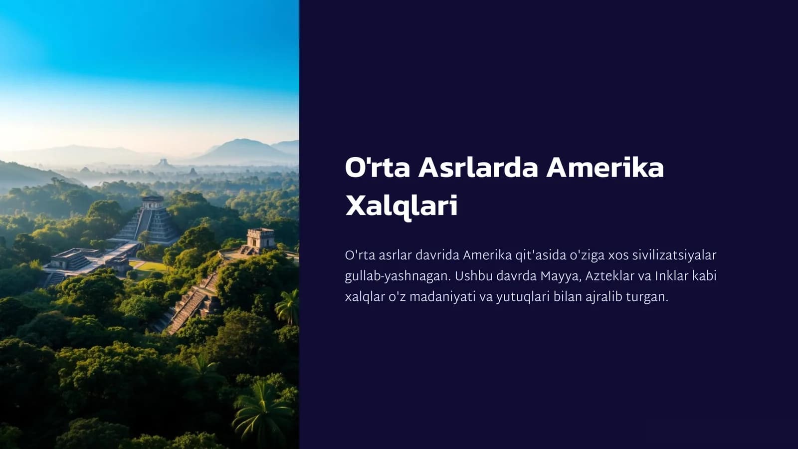 O'rta Asrlarda Amerika Xalqlari