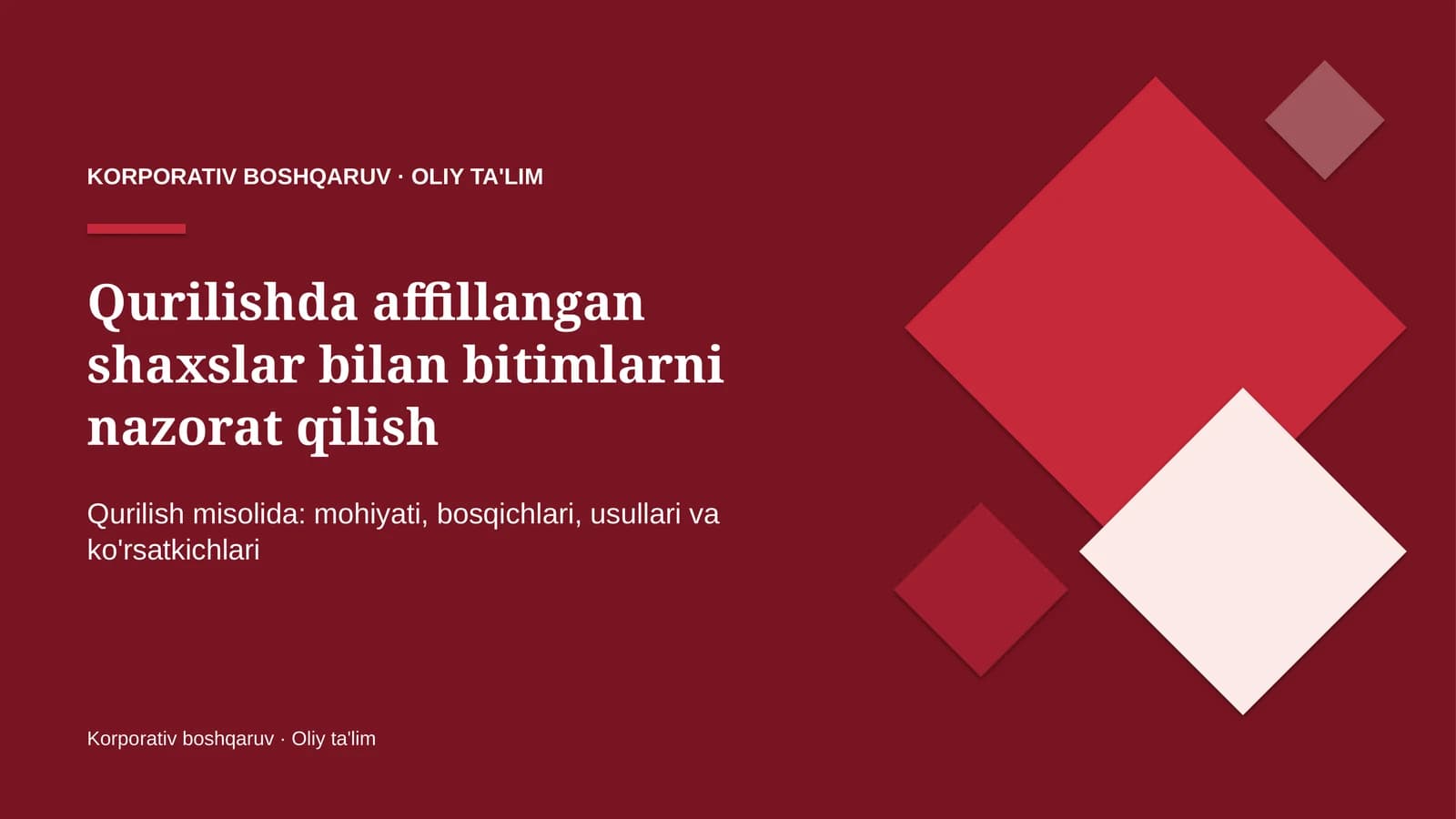 qurilishda affillangan shaxslar bilan bitimlarni nazorat qilish 2233