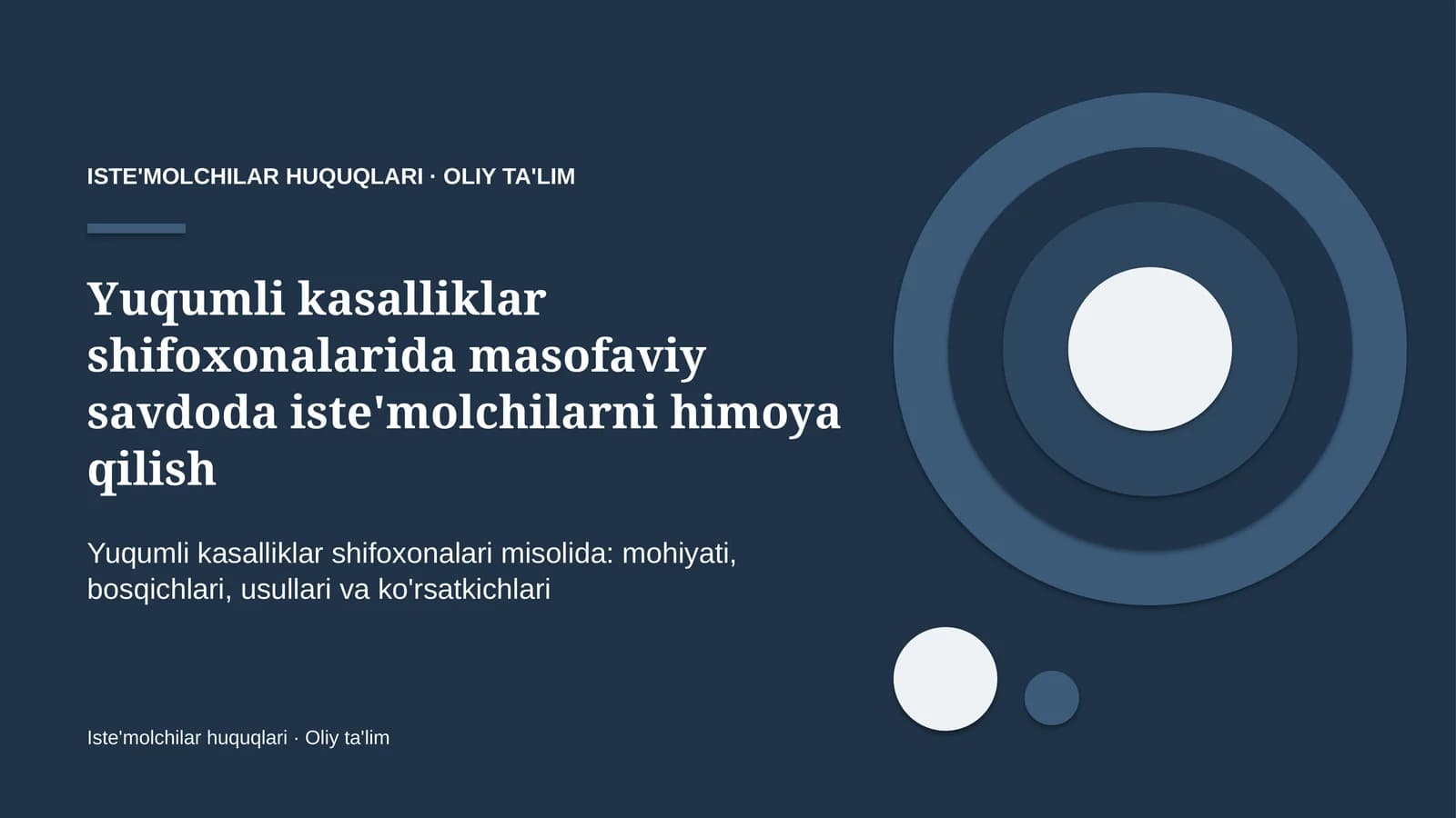 Yuqumli kasalliklar shifoxonalarida masofaviy savdoda iste'molchilarni himoya qilish