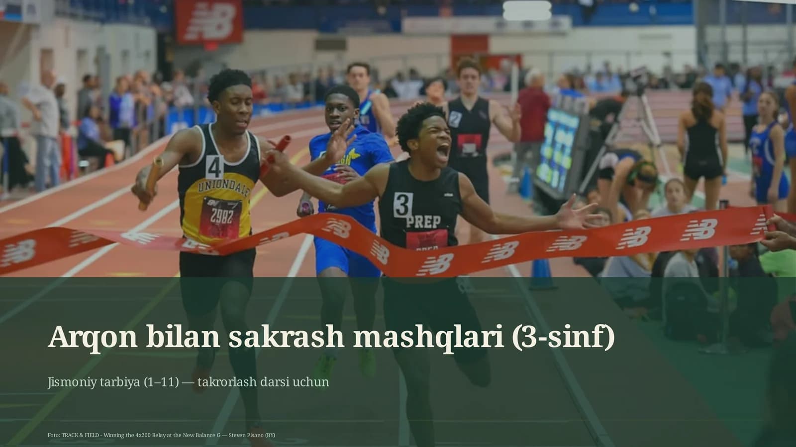Arqon bilan sakrash mashqlari (3-sinf)
