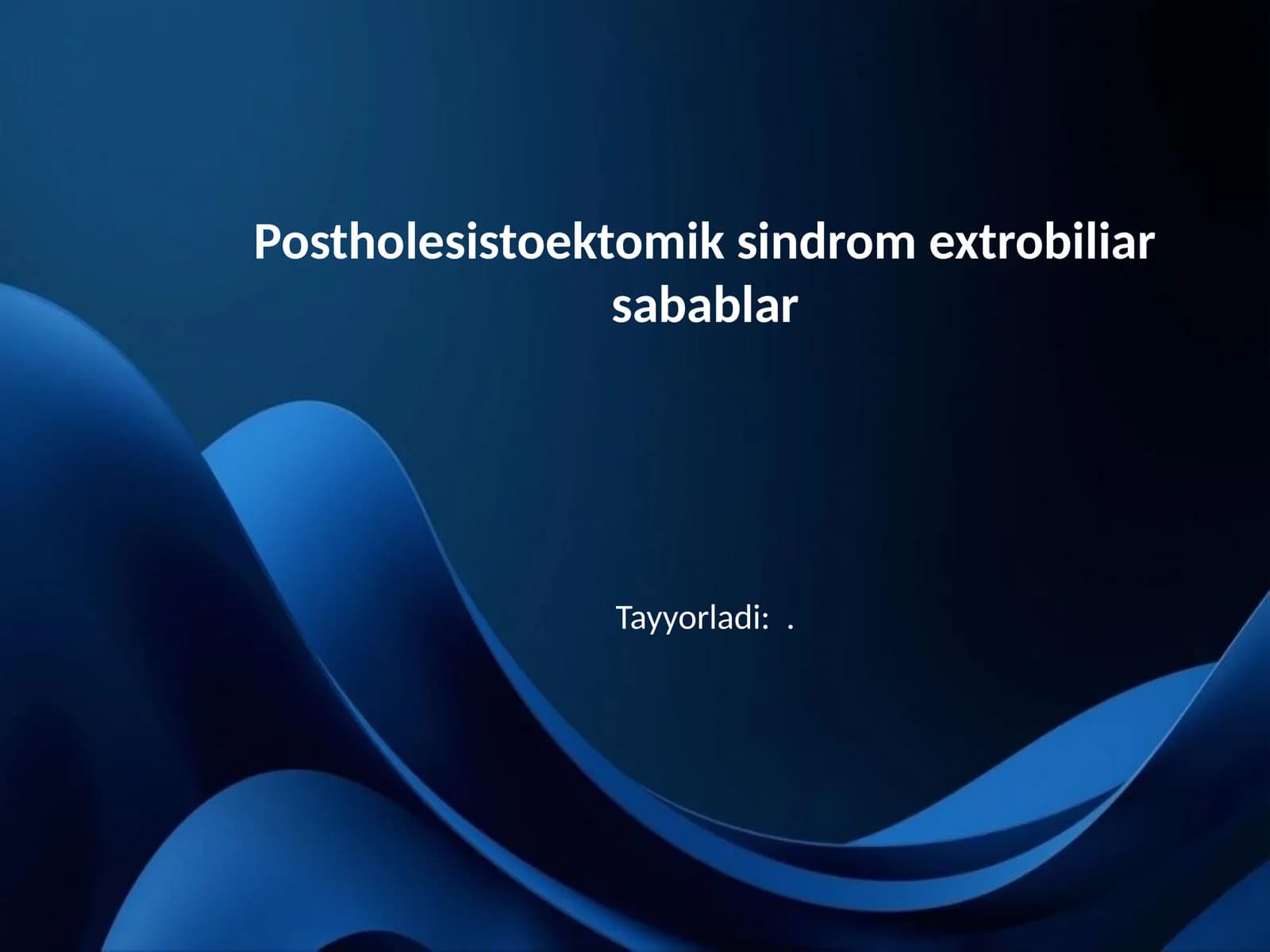 Postholesistoektomik sindrom extrobiliar sabablar