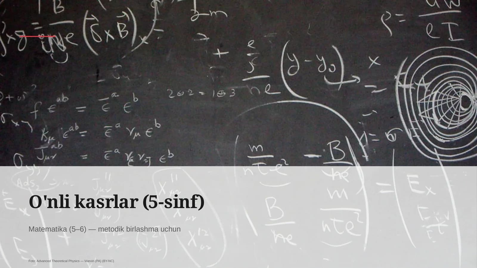 O'nli kasrlar (5-sinf)