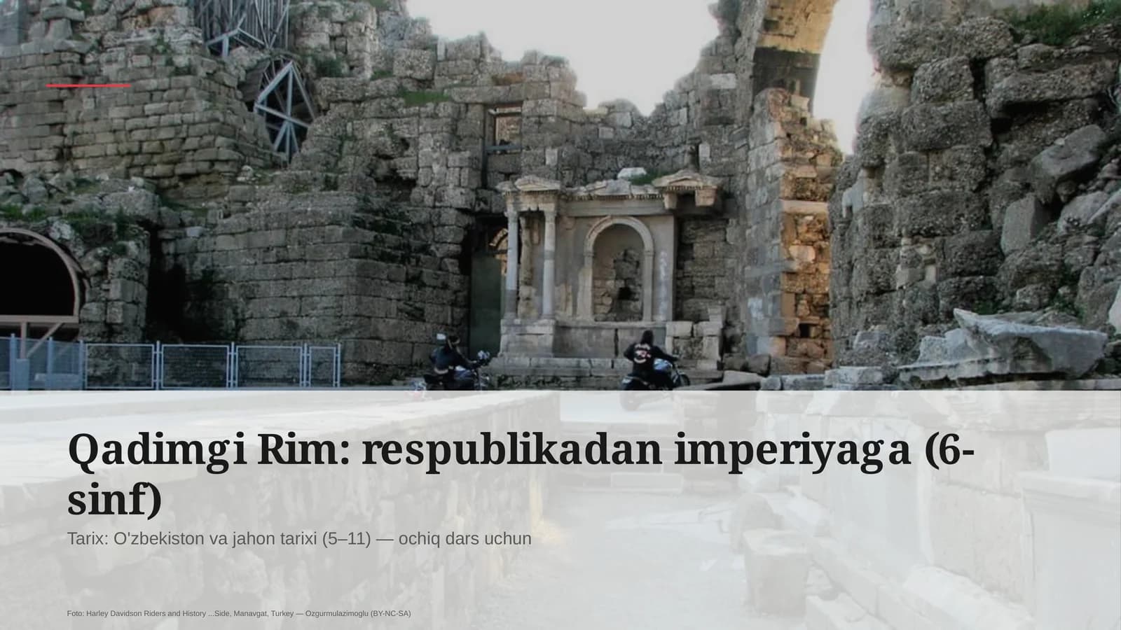 Qadimgi Rim: respublikadan imperiyaga (6-sinf)