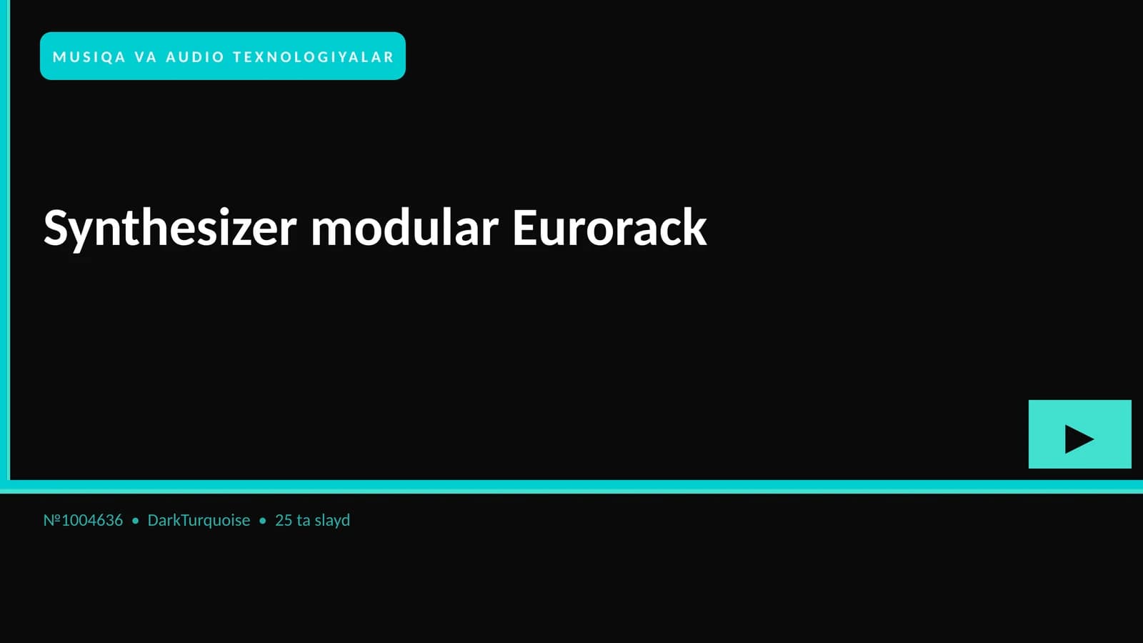 Synthesizer modular Eurorack