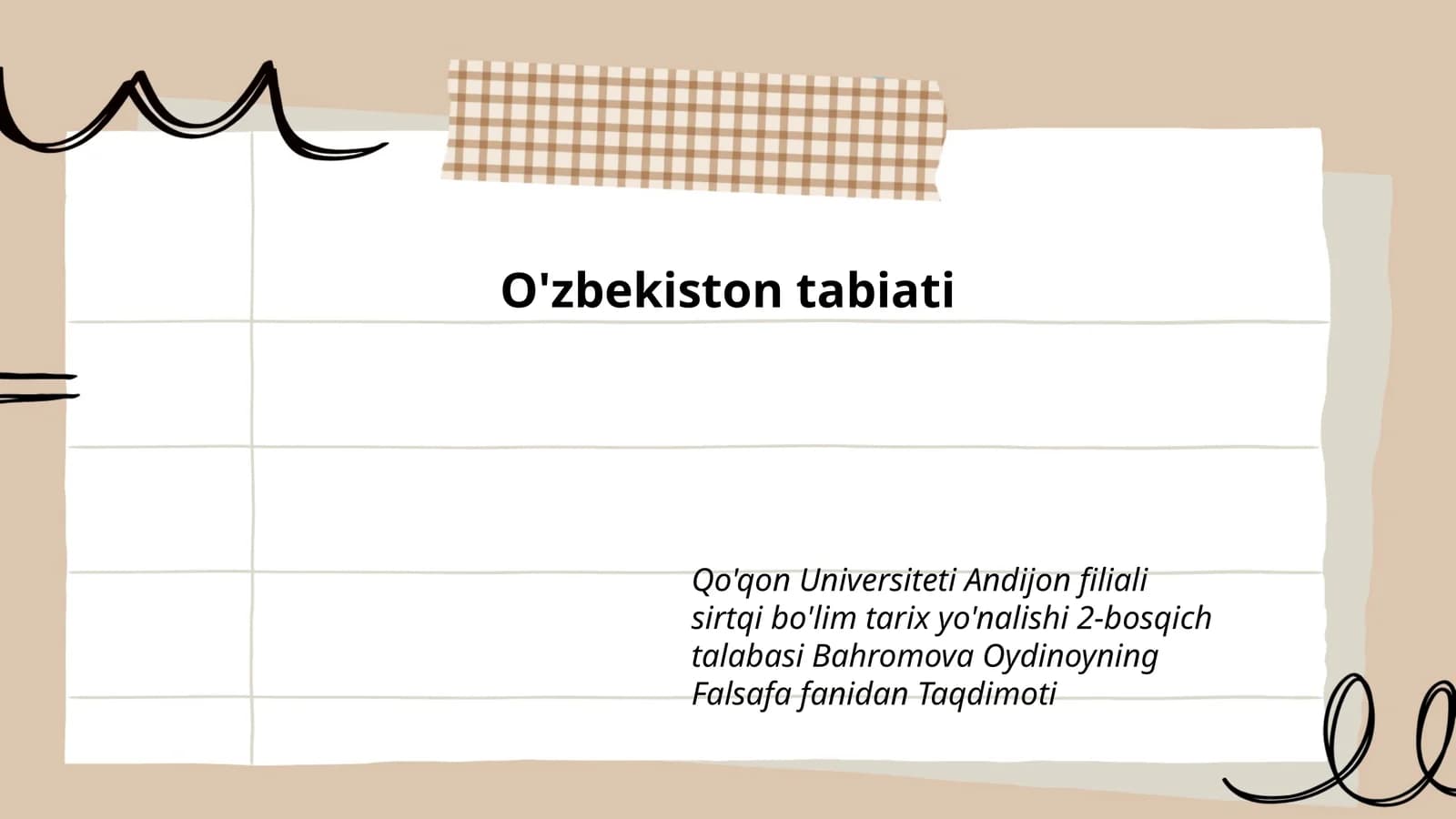 O'zbekiston tabiati