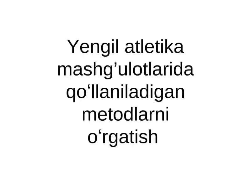 Yengil Atletika