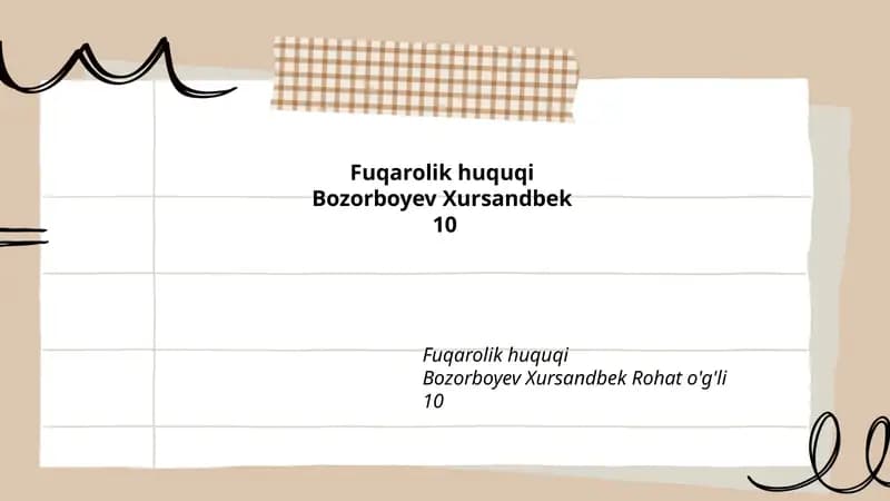 Fuqarolik huquqi