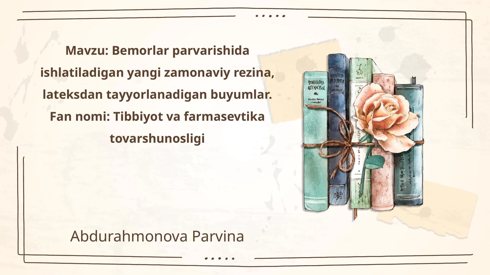 Yangi zamonaviy rezina va lateksdan tayyorlangan tibbiy buyumlar