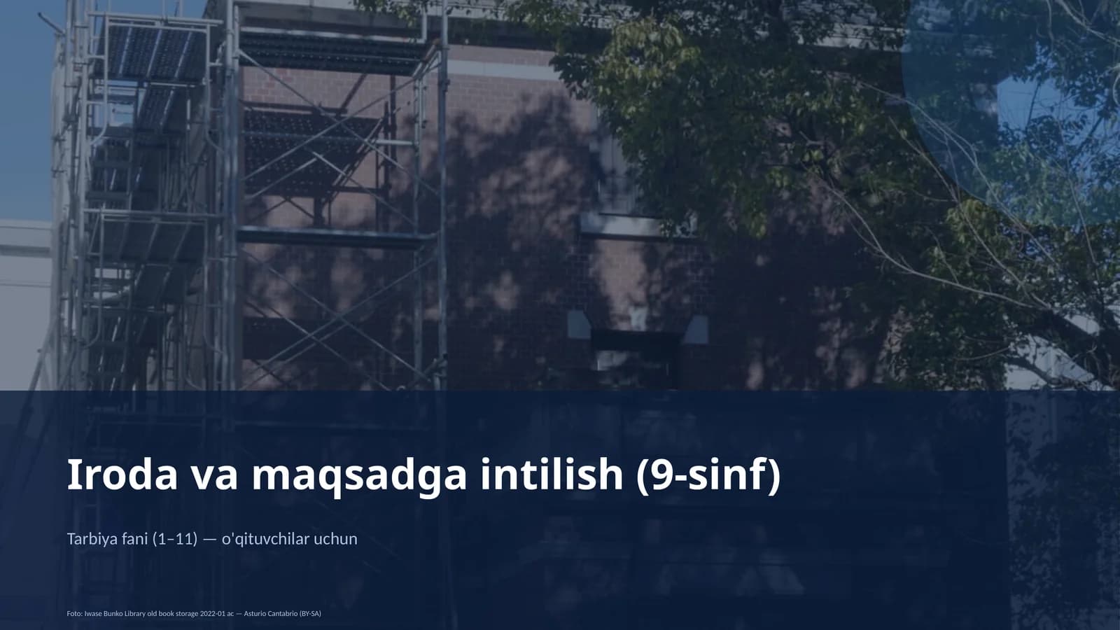 Iroda va maqsadga intilish (9-sinf)