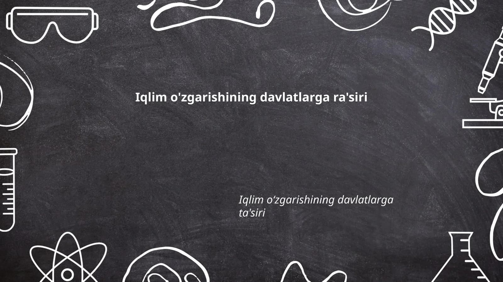 Iqlim o'zgarishining davlatlarga ra'siri